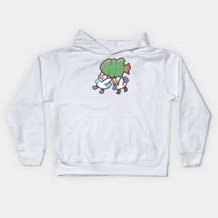 Xmas Tree Duckie Kids Hoodie